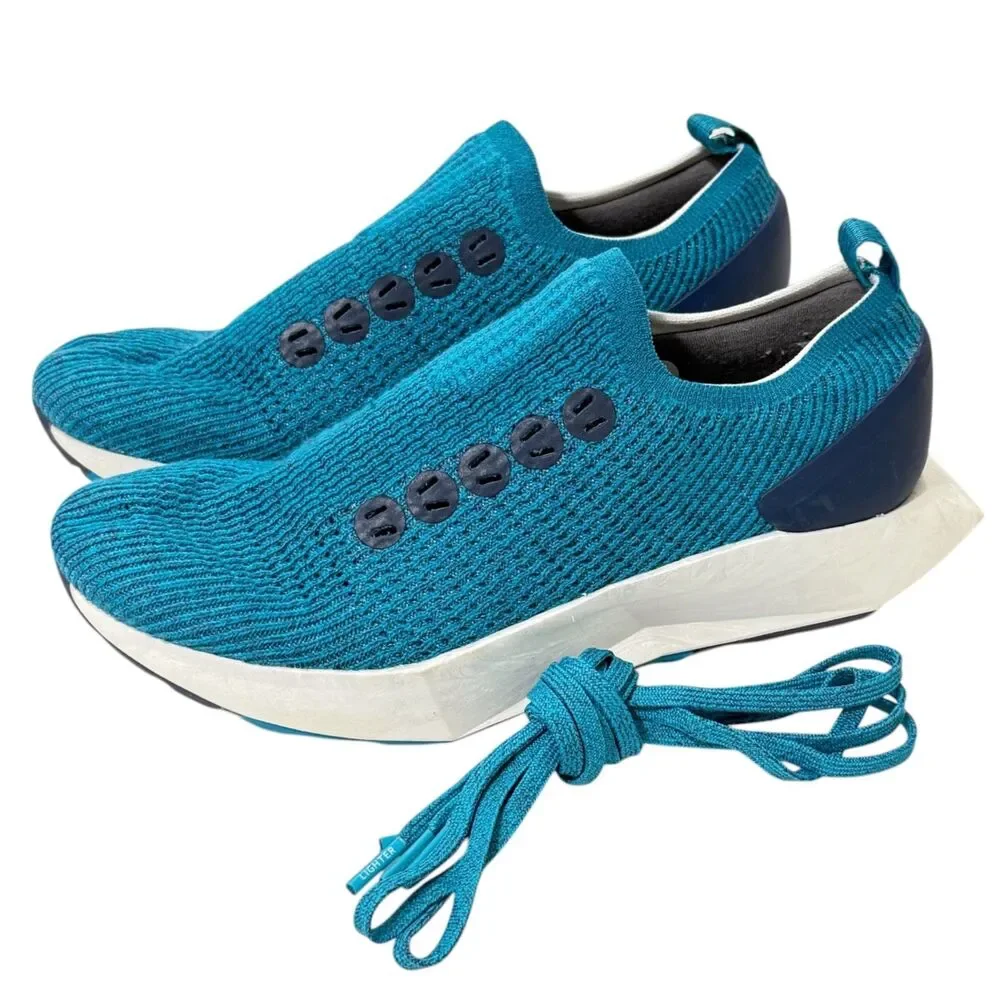 Allbirds 9.92 KG CO2E Tree Flyers Knit Running Shoes Thrive Teal Women 9 Sneaker